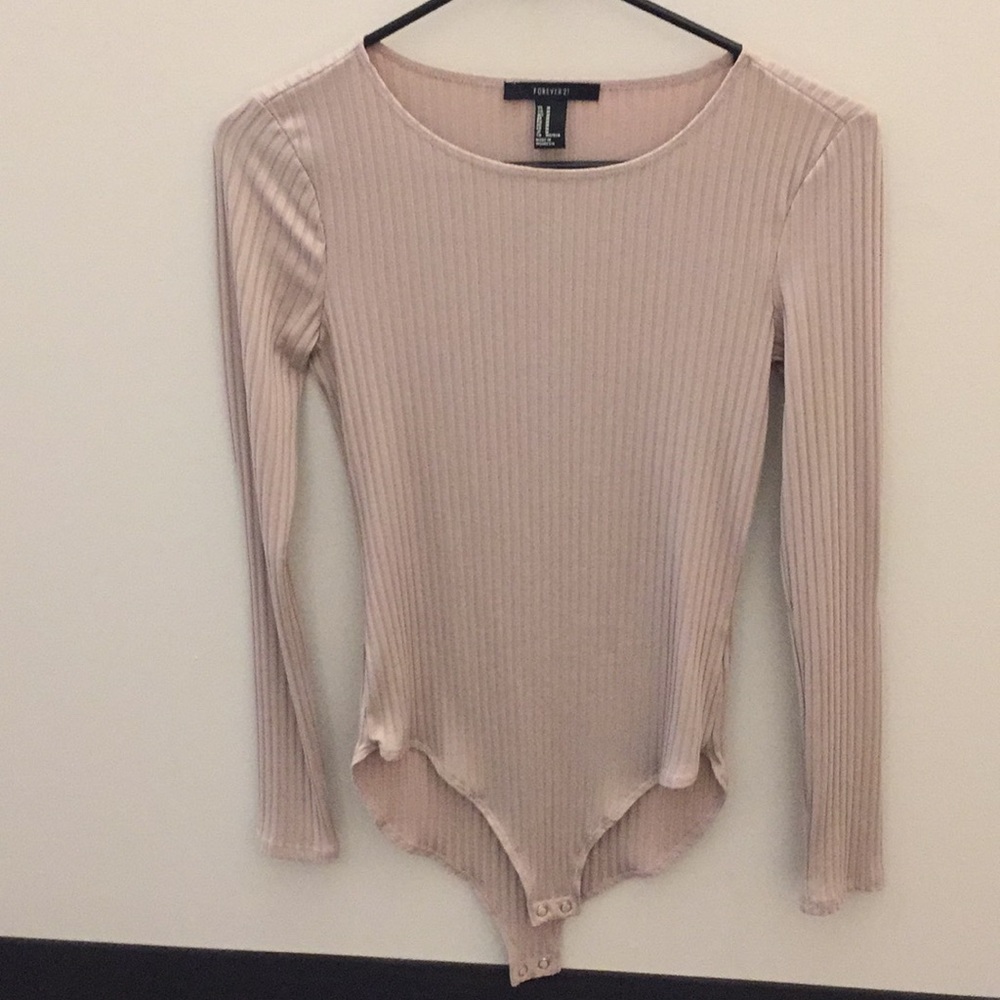 F21 Tan Bodysuit